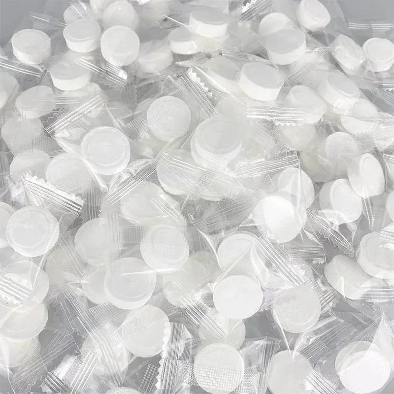 Одноразовые спрессованные салфетки Портативное дорожное спрессованное полотенце для лица Салфетка-монетка Мини-носовой платок Нетканые Влажные Для халата Дома