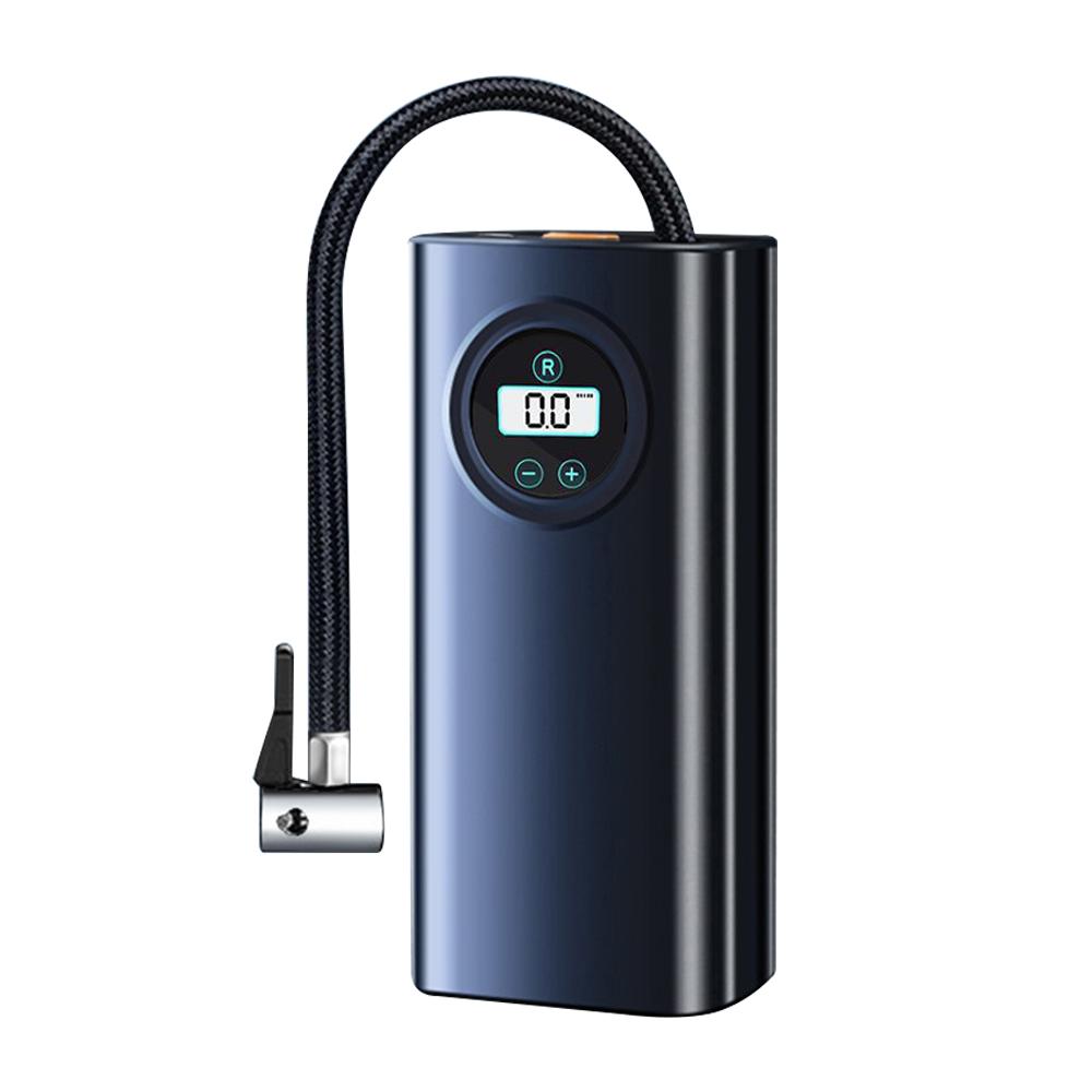 Автомобильный воздушный насос с цифровым дисплеем давления в шинах Портативный автоматический насос для накачивания шин Беспроводной электрический воздушный компрессор для автомобилей Мотоциклы Велосипед