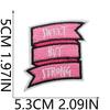60 Pieces Of Pink Mixed Embroidery Cloth Stickers, Exquisite Cartoon Clothes Patch Stickers, Bags, Dressing Up Flowers, Embroidery Labels, Ironing