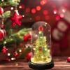 Christmas Dome with LED Night Light Desktop Decor Tree Up Mini