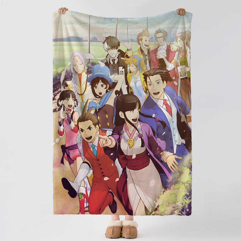 Игра A-Ace Attorney-y Бросьте Толстое Уютное Фланелевое Одеяло, Многоцелевое Использование В Помещении На Улице Ежедневный Сон
