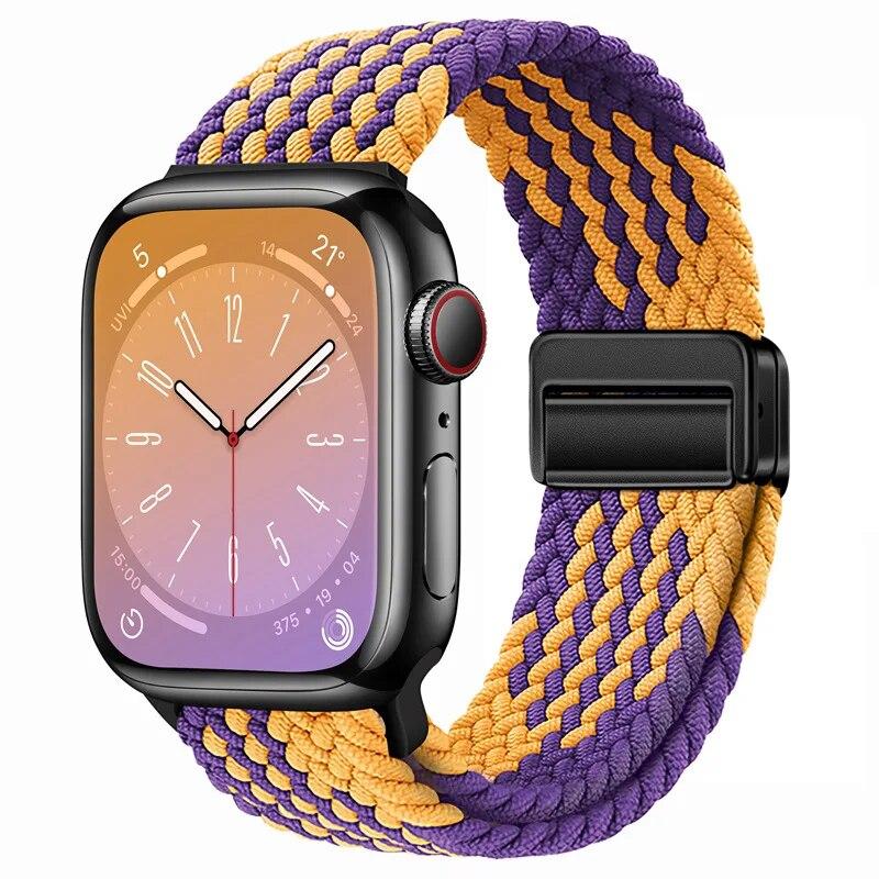 Нейлоновый ремешок для Apple Watch 44 мм, 45 мм, 49 мм, 42 мм, 38 мм, 40 мм, 41 мм, ремешок для часов, браслет для iWatch Series Ultra 9, 8, 7, 6, 5, 4 SE, 3 ремешка