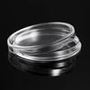 100PCS Clear Coin Holder Capsule Case with Protector Gasket Plastic Storage Box for Collectable Coins Medal Collection Supplies