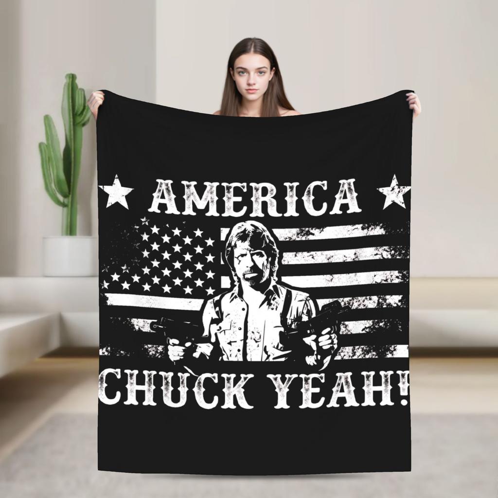 Norris Actor Vintage Poster Throw Blanket Soft Comfy Funny Blanket For Sofa Home Travel Flannel Bedspread Bed Cover