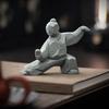 Статуя Мастера Тайцзи из Камня Новый Китайский Стиль Фигурка Искусства Фигурка Креативный Персонаж Кунг-фу из Камня Украшение для Дома