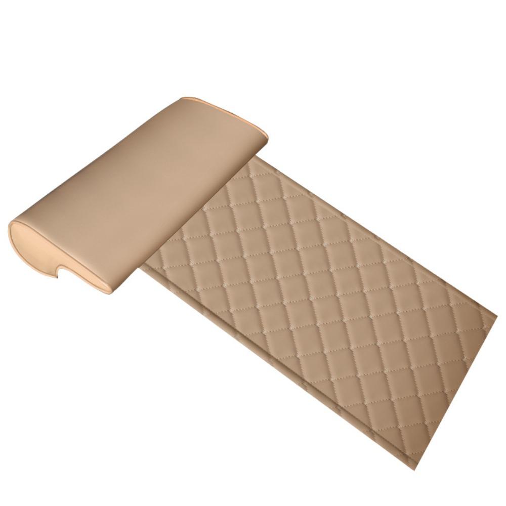 Leather Car Seat Extender Cushion Sweatproof Auto Front Chair Mat Leg Support Pillow Outdoor