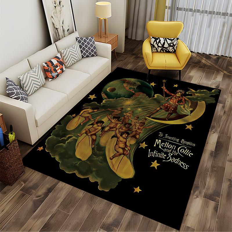 Mellon Collie Album Art Carpet suitable as a non-slip mat for the living room or bedroom sofa