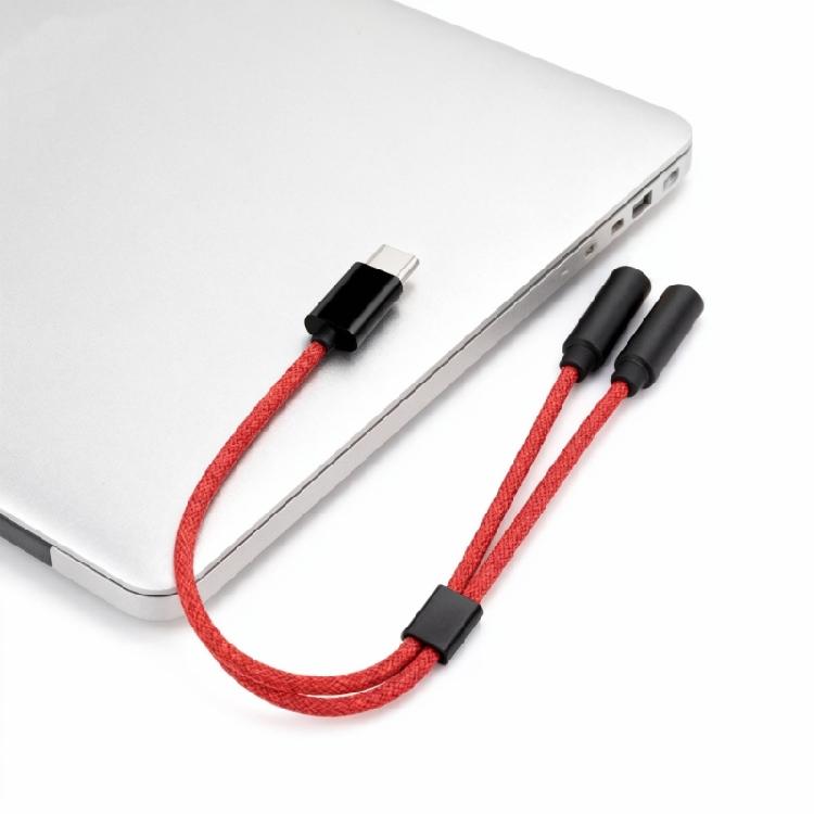 USB Type C на 3,5 мм двойной female адаптер для наушников USB C на звуковой донгл кабель-шнур преобразователи передачи сигнала для Mobi