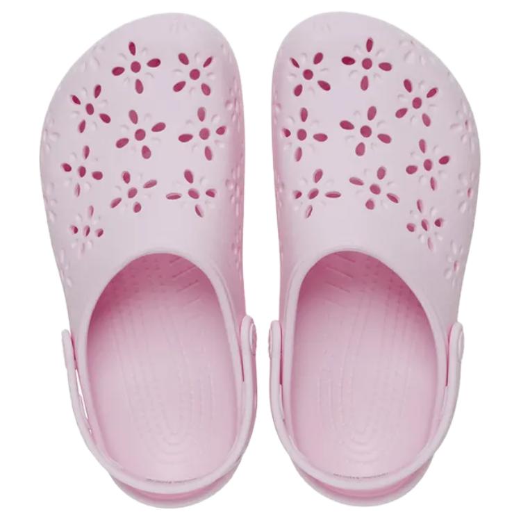 Crocs Classic Flower Bud EVA Round Toe Lightweight Clogs Women Clogs Pink 210927-6ZW