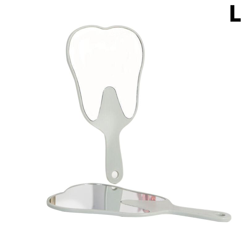 1 шт. стоматологическое зеркало в форме зуба, ручное небьющееся пластиковое зеркало для макияжа, стоматологические аксессуары, подарок стоматологу