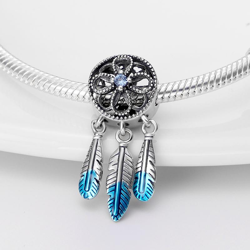New In Dreamcatcher Series Charm Beads Fits Bracelet Necklace For Women Luxury Dreamcatcher Pendants Bead Diy Jewelry Gifts