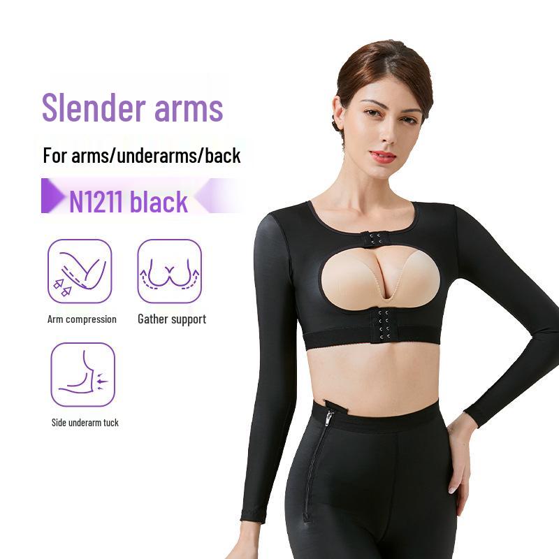 Женское послеоперационное компрессионное корректирующее белье для рук: Уменьшение жира в верхней части тела и поддержка груди против провисания