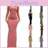 Solid Color Slim Fit Dress With Backless Design For Casual Wear