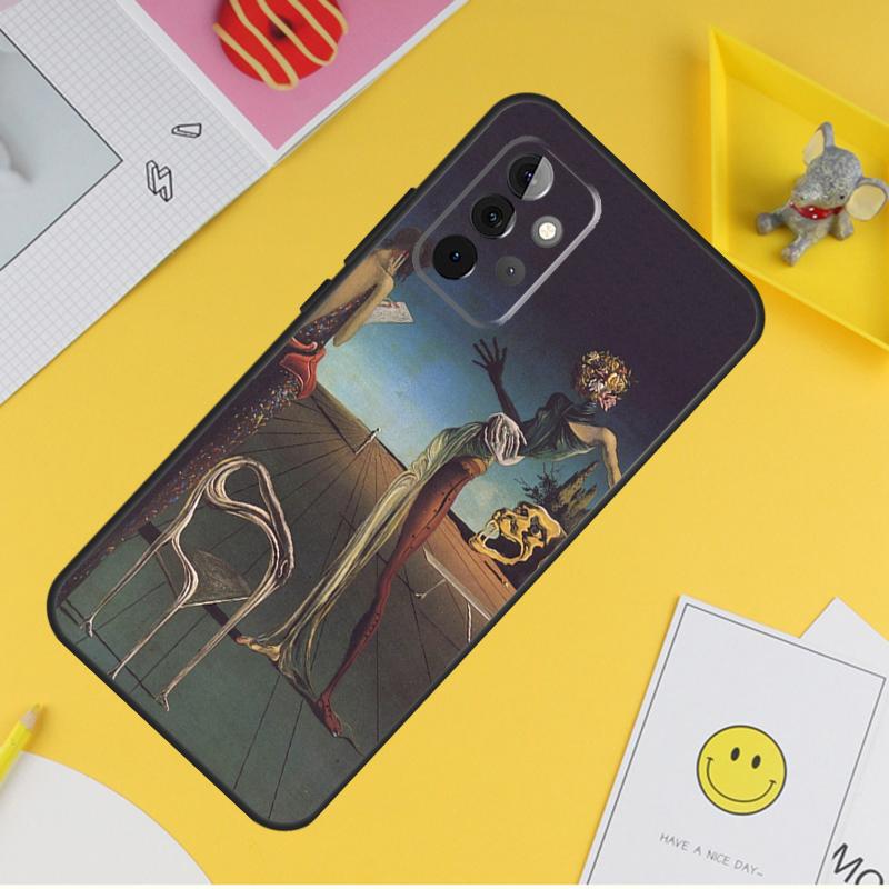 Чехол с изображением Сальвадора Дали для Samsung Galaxy A34 A35 A14 A15 A25 A53 A33 A13 A52 A32 A12 A51 A71 A54 A55