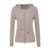 G·TENNA MH9037 Women's Hooded Full-Zip Cashmere Cardigan