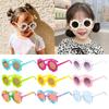 Colorful Kids Sunflower Sunglasses Round Frame Shades  for Disco Festival Party