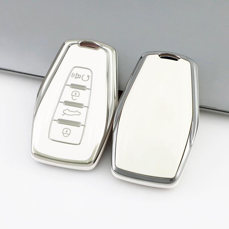 Silver Edge Car Styling Auto Accessories Car Key Case Cover Bag For Geely Boyue GT GC9 NL3 Tugella Emgrand X7 EX7 Coolray Atlas