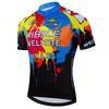 Мужская яркая веломайка Splash — короткий рукав, круглая горловина, полиэстер — идеально подходит для летних гонок и катания на горном велосипеде, аксессуары для велоспорта