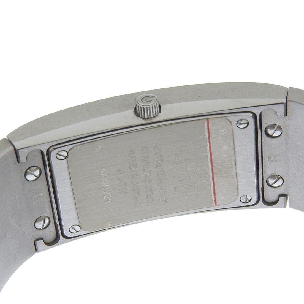 GUCCI Watches 2400L blackDial Stainless Steel Quartz Analog display Women Used