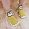 DYS Cartoon Animals Baby Anti Slip Floor Shoes High Top Shoes with Soft Thick Sole