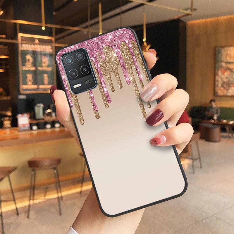 Розовый блестящий чехол для телефона OPPO Realme GT 2 Pro X2 Pro XT C25S 8 7 6 Pro 6i GT Master C3 C21 C21Y C11 X3 SuperZoom