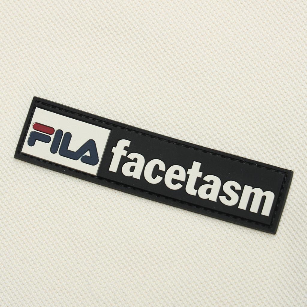 Fila Fusion X Facetasm Блок Цвета Круглый Вырез Свободный Крой Модное Спортивное Вязаное Платье С Коротким Рукавом Женские платья Соломенно-Белый T11W427301F-IV