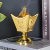 14x8см Арабская Металлическая Ладанница Винтажный Золотой Цвет Аромадиффузор Подставка Держатель для Гостиной Спальни Украшение
