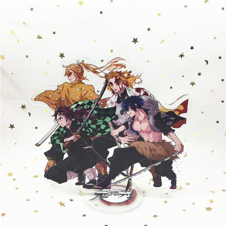 Акриловая подставка с изображением Танджиро и персонажей из «Истребителя демонов» — Идеально для украшения стола и в качестве подарка