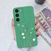 For Samsung Galaxy S23 Ultra Plus FE Phone Case Cartoon Shockproof Liquid Silicone Camera Protection Black Cover Bumper Fundas