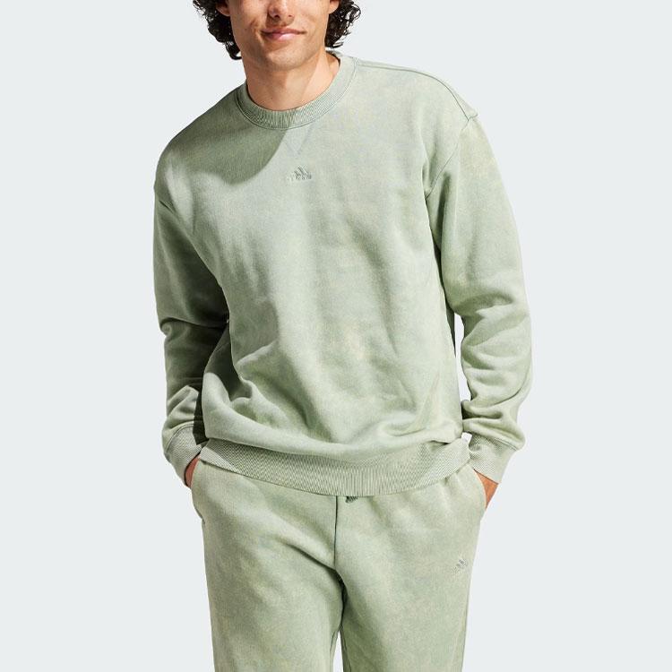 Adidas Все Szn Длинный рукав Толстовка Серебристо-зеленый Мужская уличная одежда IK4271