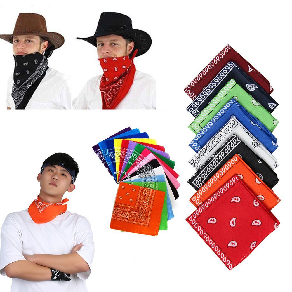 Women Fashion Neck Scarf Headwear Wristband Hair Band Printed Square Scarves Paisley Bandana