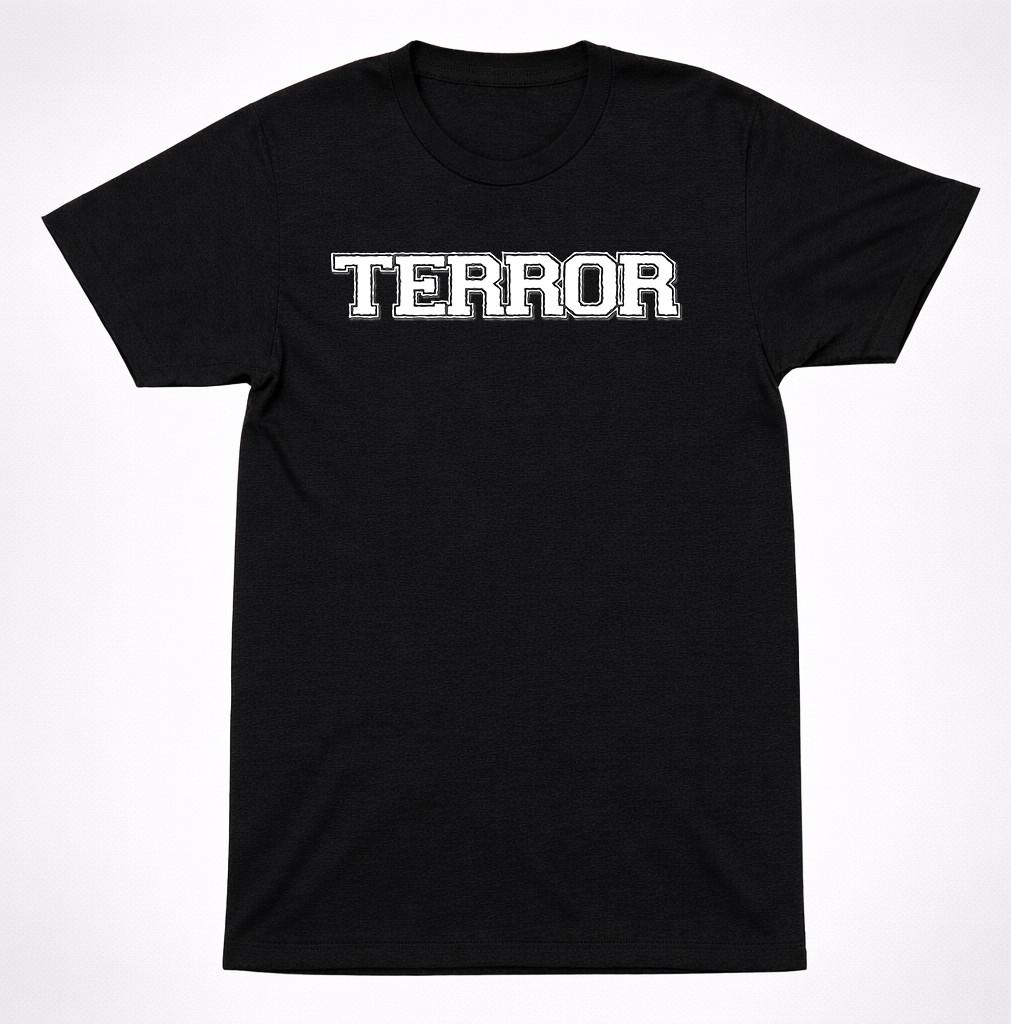 Футболка с логотипом Terror – Хардкор Панк Straight Edge Мерч Группы Черная