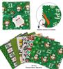 Soimoi Christmas Theme Print Precut 5-inch Cotton Fabric Quilting Squares Charm Pack DIY Patchwork Sewing