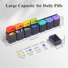 7 Day 1 Time a Day Removable Pill Box Large Capacity Travel Pill Case  for Elders