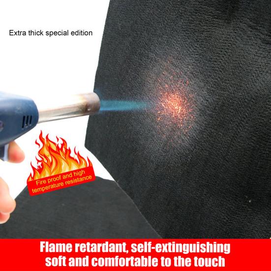 20/30/50CM Fireproof Welding Blanket Heat Resistant Up To 1800 Degree Fahrenheit Fireproof Tarp Heavy Duty Grill Stove Firpit Soldering Welders Flame
