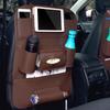 Leather Car Back Seat Organizer Folding Backseat Hanging Holder Storage Bags Tissue Bag