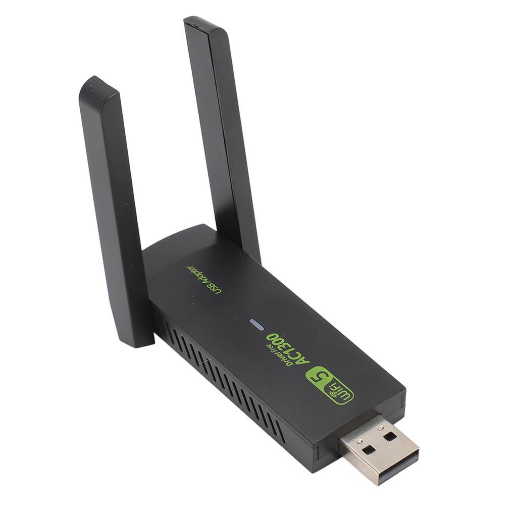 Беспроводной USB WiFi адаптер для ПК 1300 Мбит/с Двойные антенны 5 дБи 5G 2.4G WiFi адаптер MU MIMO WiFi донгл для Windows 7 8