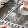Металлическая Щетка Органайзер Угловая Раковина Полка Треугольная Стеллаж для Хранения, Нержавеющая Сталь Полая Сетчатая Полка Посуда Устойчивая Экономия Места Держатель для Губки для