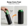 Dual Can Holder with Quick Soda Can Cooler Insulated Beverage Reload 2 Beer Holder Outdoor