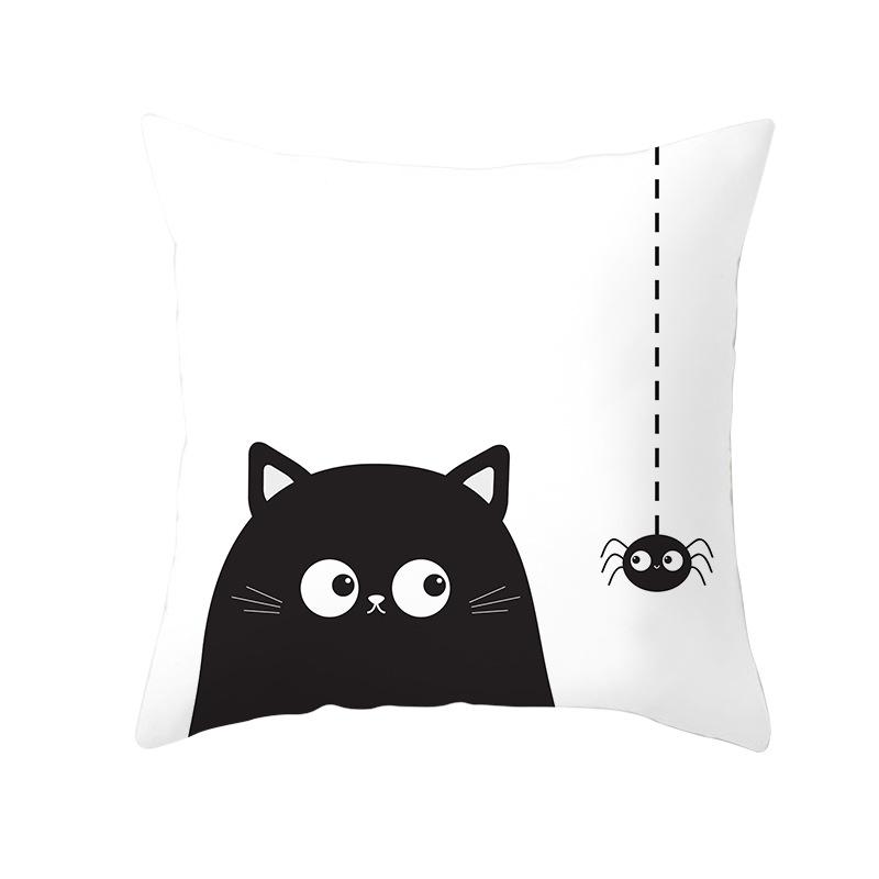 New Halloween Pumpkin Pillow Cover Home Peach Skin Home Decoration Supplies Cushion Waist Pillow Cover