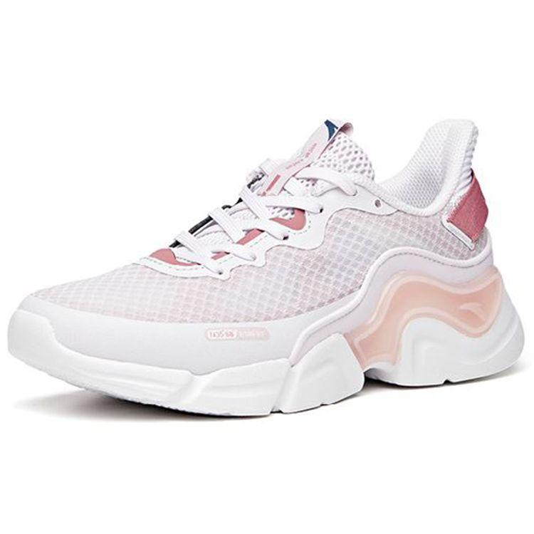 Anta Городские кроссовки для спорта и отдыха с низким верхом женские кроссовки розовые белые 122035565-2