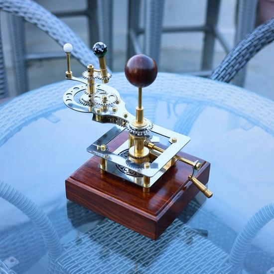 25.4 Cm Orrery Luxury Home Décor Solar System Model Perfect House Warming Gift, Gift for Husband, Tellurion, Elegant Functional Décor Masterpiece