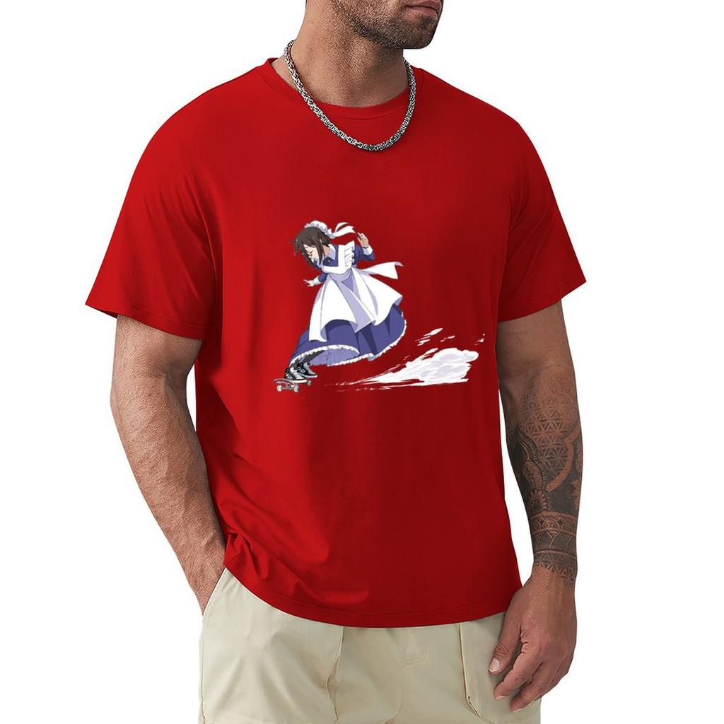 Skate Board Maid T-Shirt Graphic Tee Shirt Anime Tshirt Shirts Graphic Tee Men