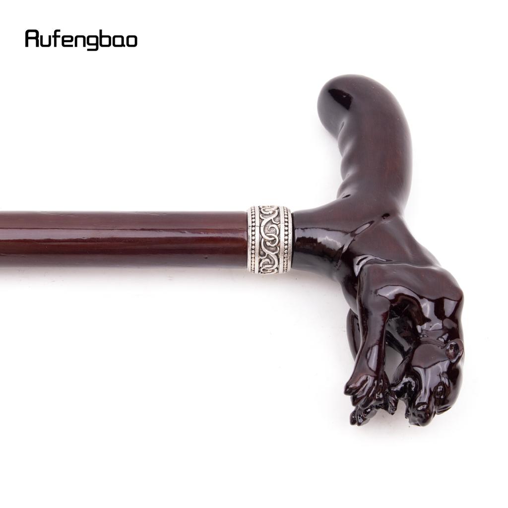 Коричневый прыжок леопардовый деревянный модный посох декоративный вампирский косплей вечеринка деревянная трость для ходьбы Хэллоуин булава жезл посох 93 см