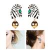 Elegant Zebra Head Drop Earrings Modern Zebra Silhouette Earrings for Female Fashion Enthusiasts Party Jewelry