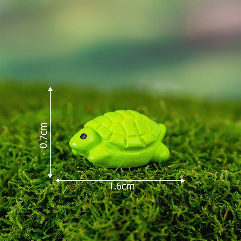 Мультфильм милый кролик лягушка свинья лиса животные фигурка миниатюрный пейзаж настольный орнамент смола ремесло домашний офис украшение