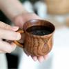 Деревянная кружка для кофе, молока, сока Минималистичная кружка Минималистичная чайная кружка Кружка с деревянной ручкой Бытовая пивная кружка Подарок для напитков
