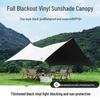 Octagonal Vinyl Camping Canopy: Thickened, Portable Sunshade & Rainproof Butterfly Awning