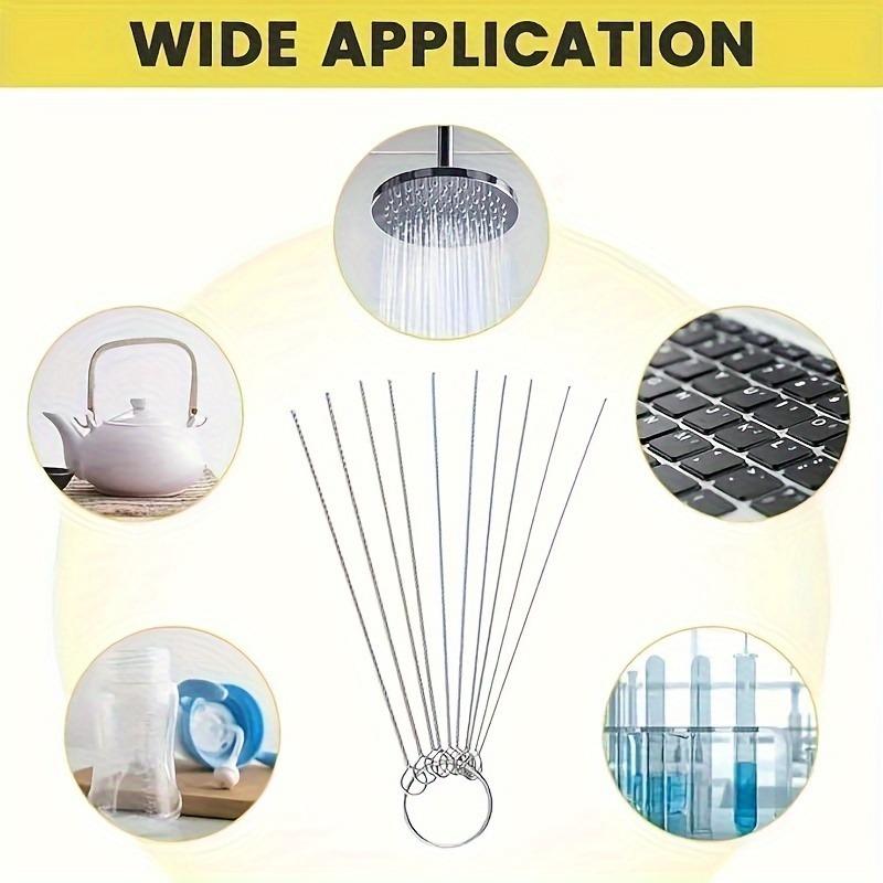 1 Коробка 10 шт. Иглы для чистки душевой лейки Очиститель засоров насадки для душа Инструмент