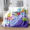 1pc Blanket Happy Tree Friends Print Design, Lightweight Blanket for Sofa, Bed- Soft &Warm, Gift for All Seasons like Christmas, Halloween